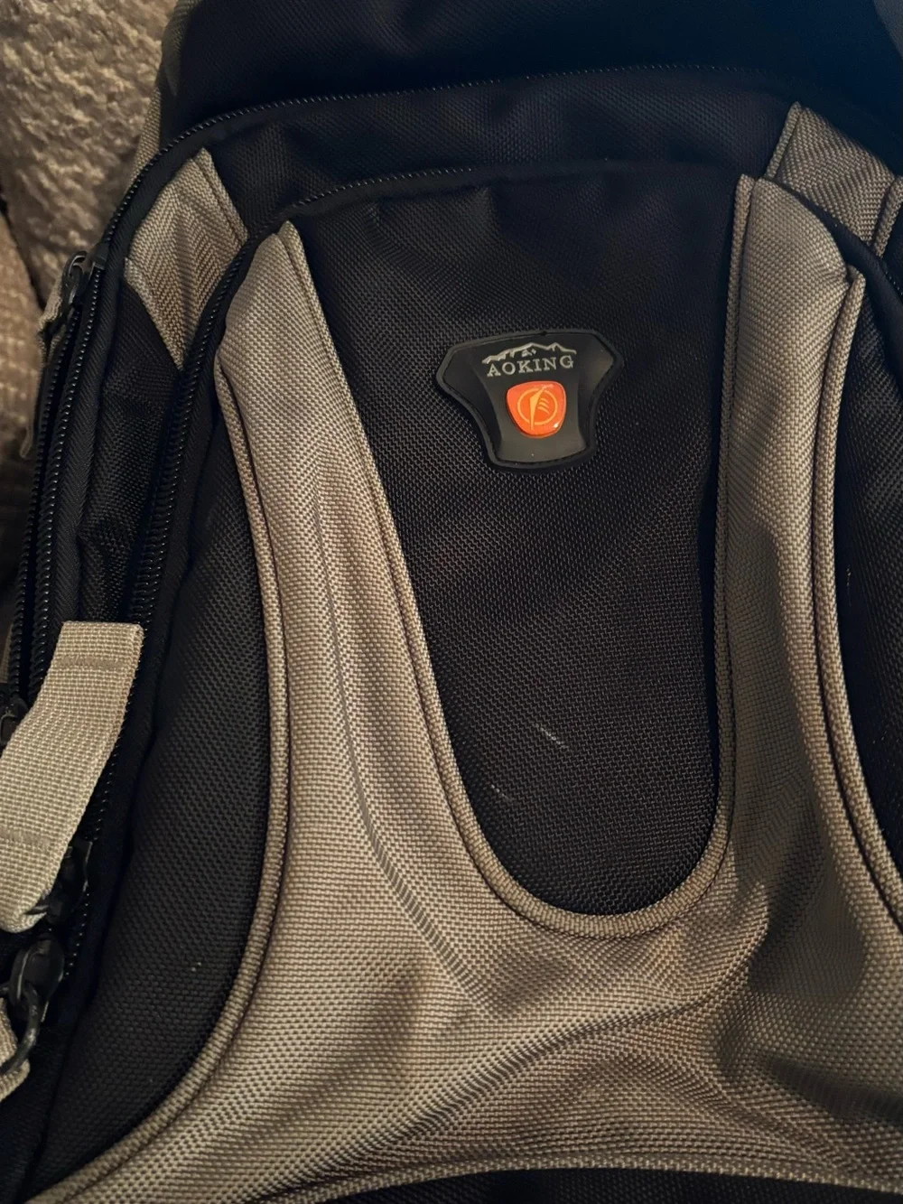 AOKING Large Hiking Backpack 40L 45L Travel Camping Trekking Air Passage Black